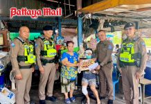 Pattaya Tourist Police stand by injured volunteer, proving no one is left behind
