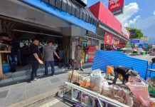 Pattaya warns restaurant over illegal footpath excavation to connect wastewater pipe