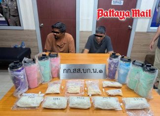 Bangkok police seize 2.37kg of crystal meth and 10kg of cannabis from Maldives suspects