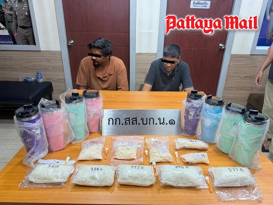 Bangkok police seize 2.37kg of crystal meth and 10kg of cannabis from Maldives suspects