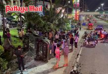 Good Samaritan pulls British man from wreck after fiery Pattaya crash
