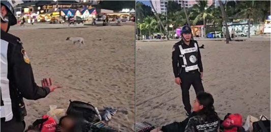Pattaya officials ask homeless people to leave beach areas