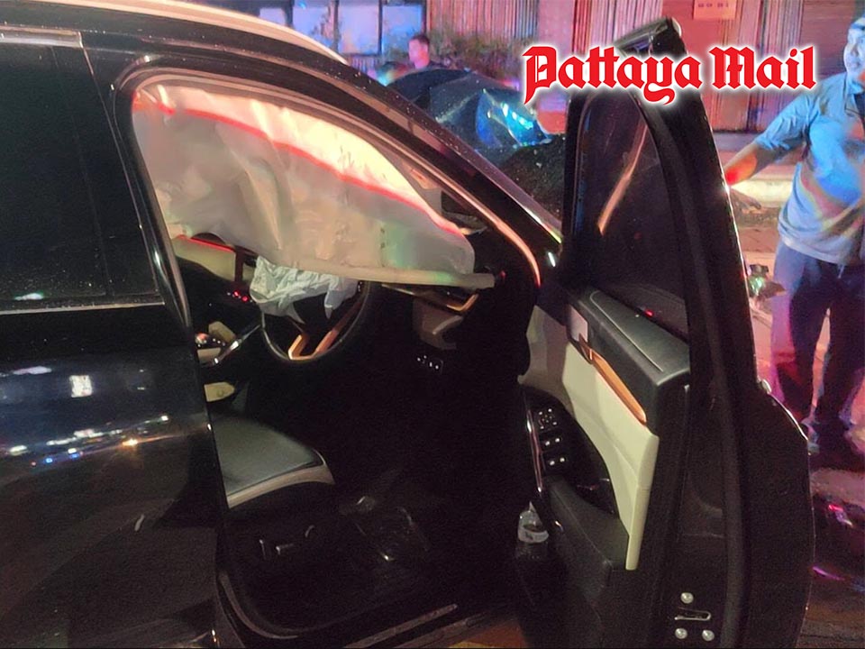 SUV driver claims he fell asleep before crash injuring eight at Pattaya junction