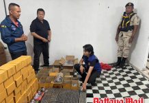 Over 10,000 suspected counterfeit TAIYO lighters seized in Mukdahan warehouse raid