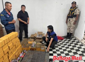 Over 10,000 suspected counterfeit TAIYO lighters seized in Mukdahan warehouse raid