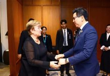 IMF chief arrives in Bangkok for global finance summit opening today