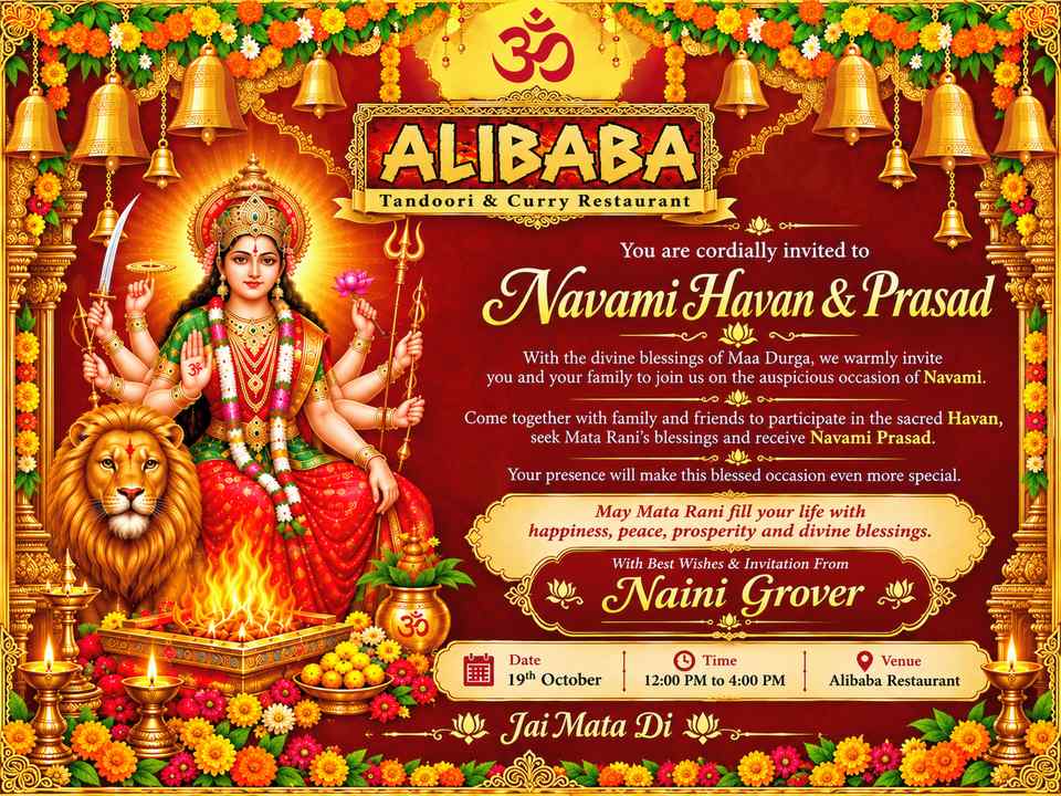 Alibaba invites Pattaya community to Navami prayers and blessings