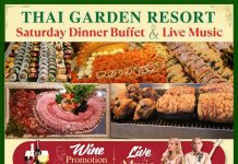 Saturday dinner buffet returns to Thai Garden Resort Pattaya