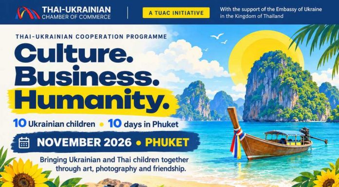 Thai-Ukrainian Chamber of Commerce invites sponsors to bring children to Phuket