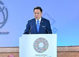 Anutin calls for global cooperation at IMF–World Bank meetings in Bangkok