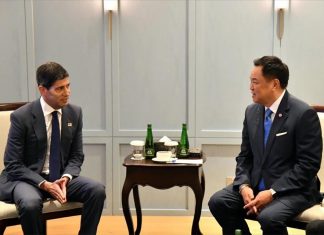US Fed chairman praises Thailand’s hosting of IMF-World Bank meetings in talks with Thai PM